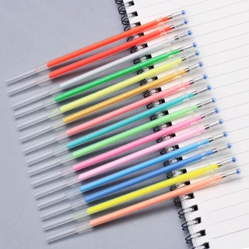 120 бр. пълнители 60 цвята флаш графити гел писалка с осветление, цветна зареждане, цветни блестящи химикалки, за рисуване, за презареждане на цветни дръжки за рисуване